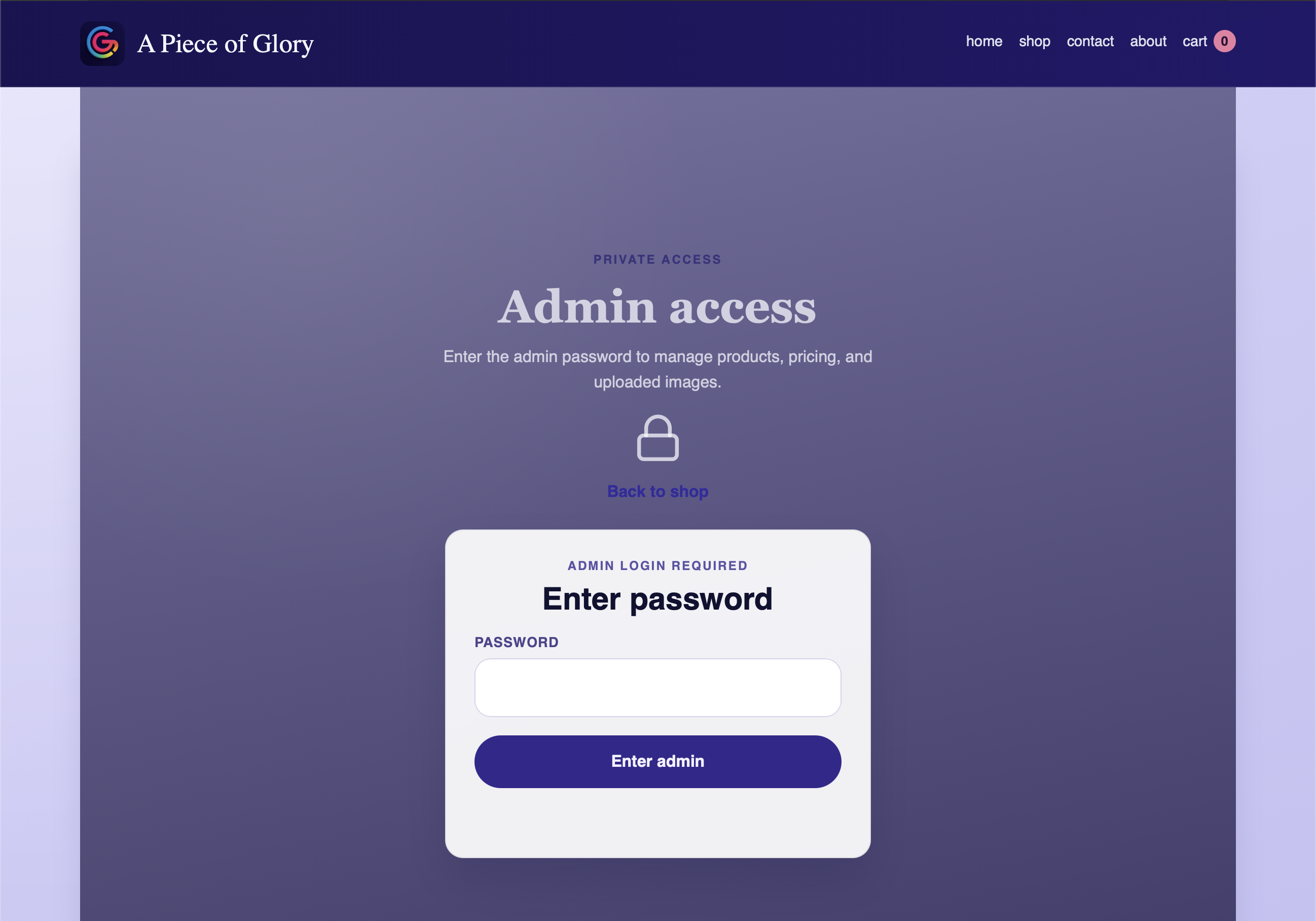Admin Panel