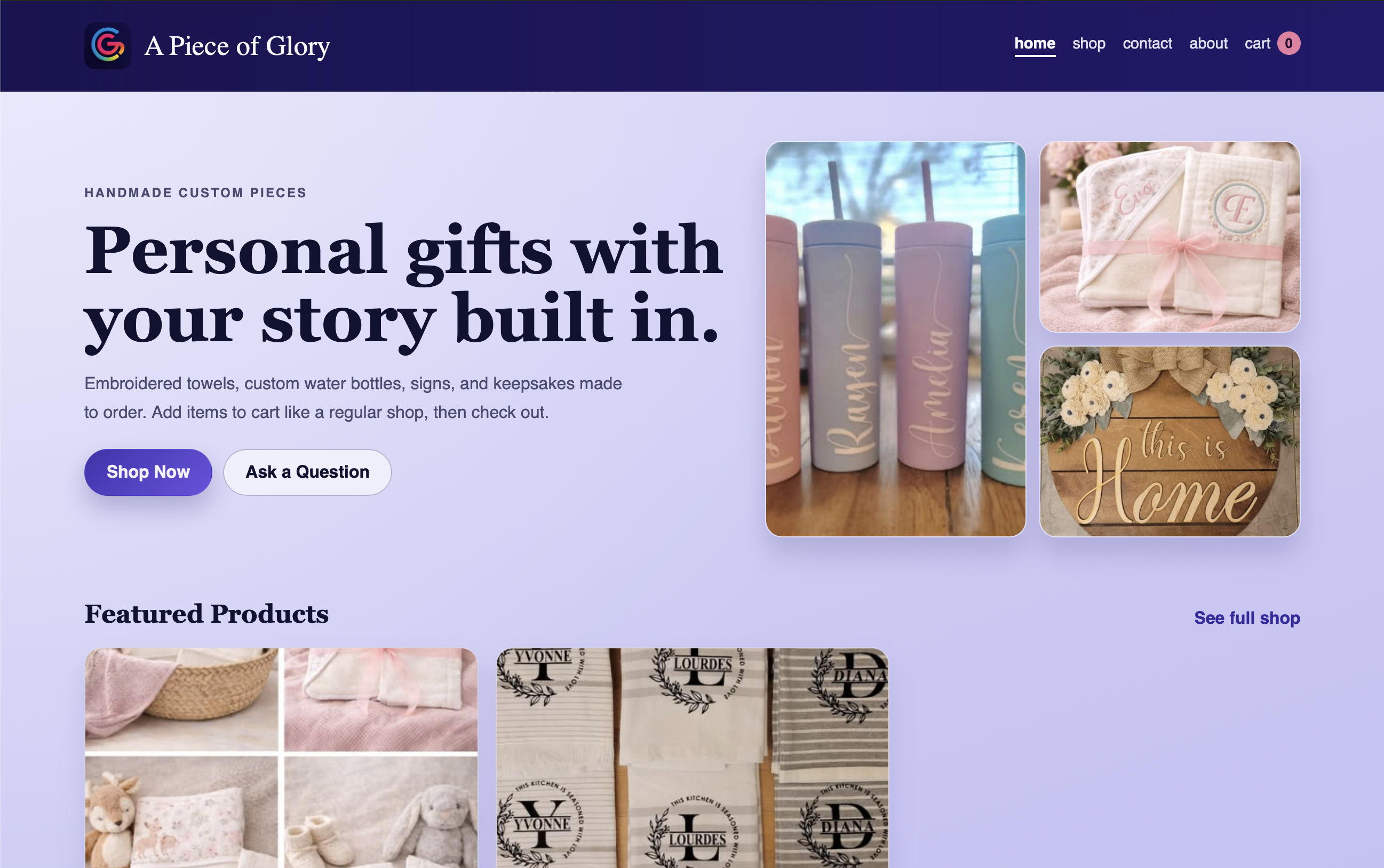 A Piece of Glory Store