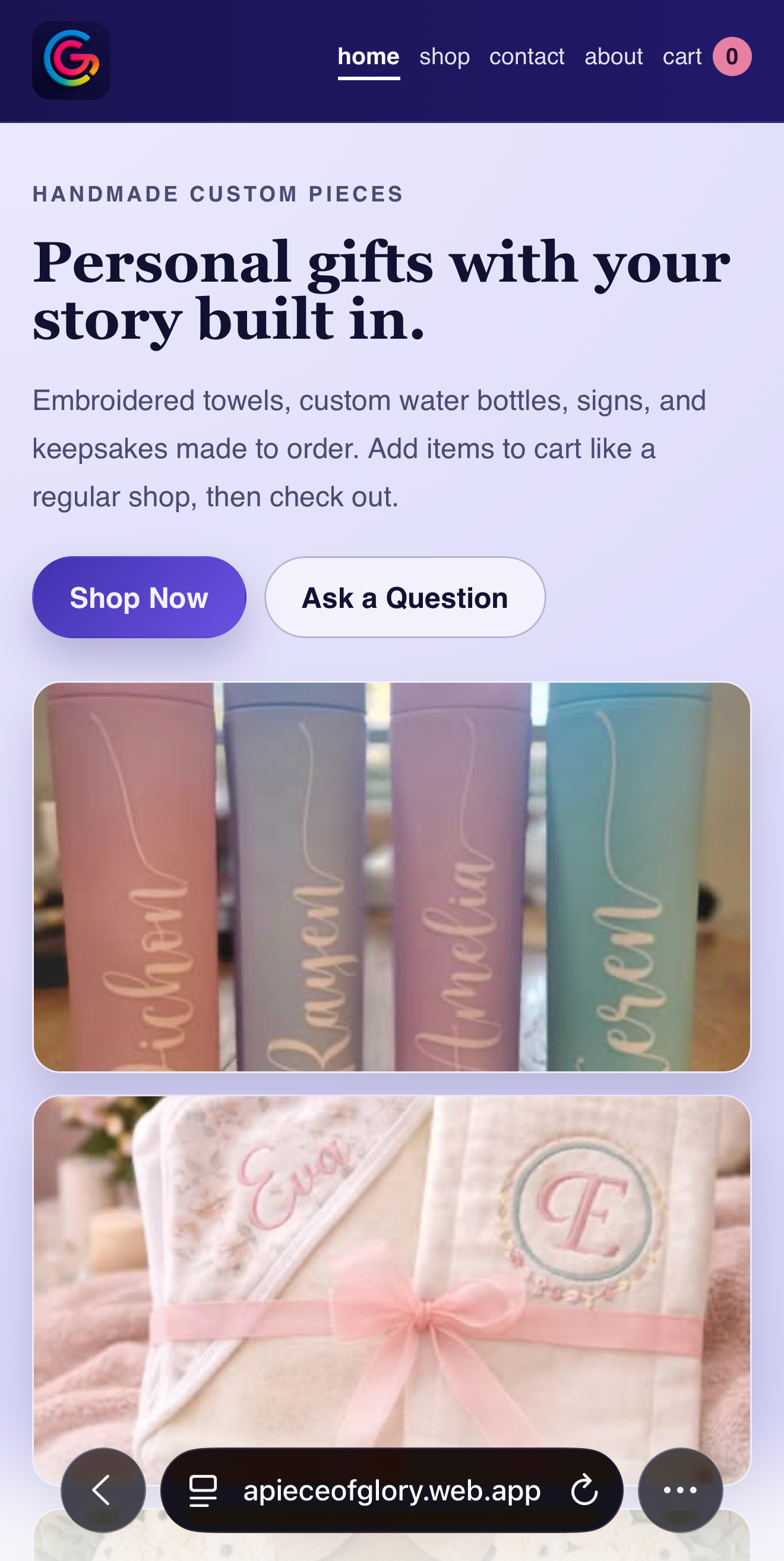 Home Page Mobile